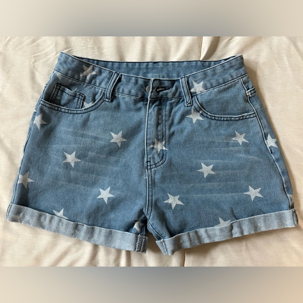 Denim Star Shorts